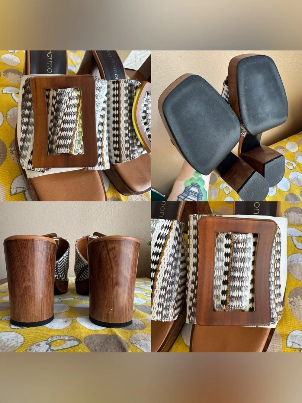 Noa Harmon platform heels with buckle size 40